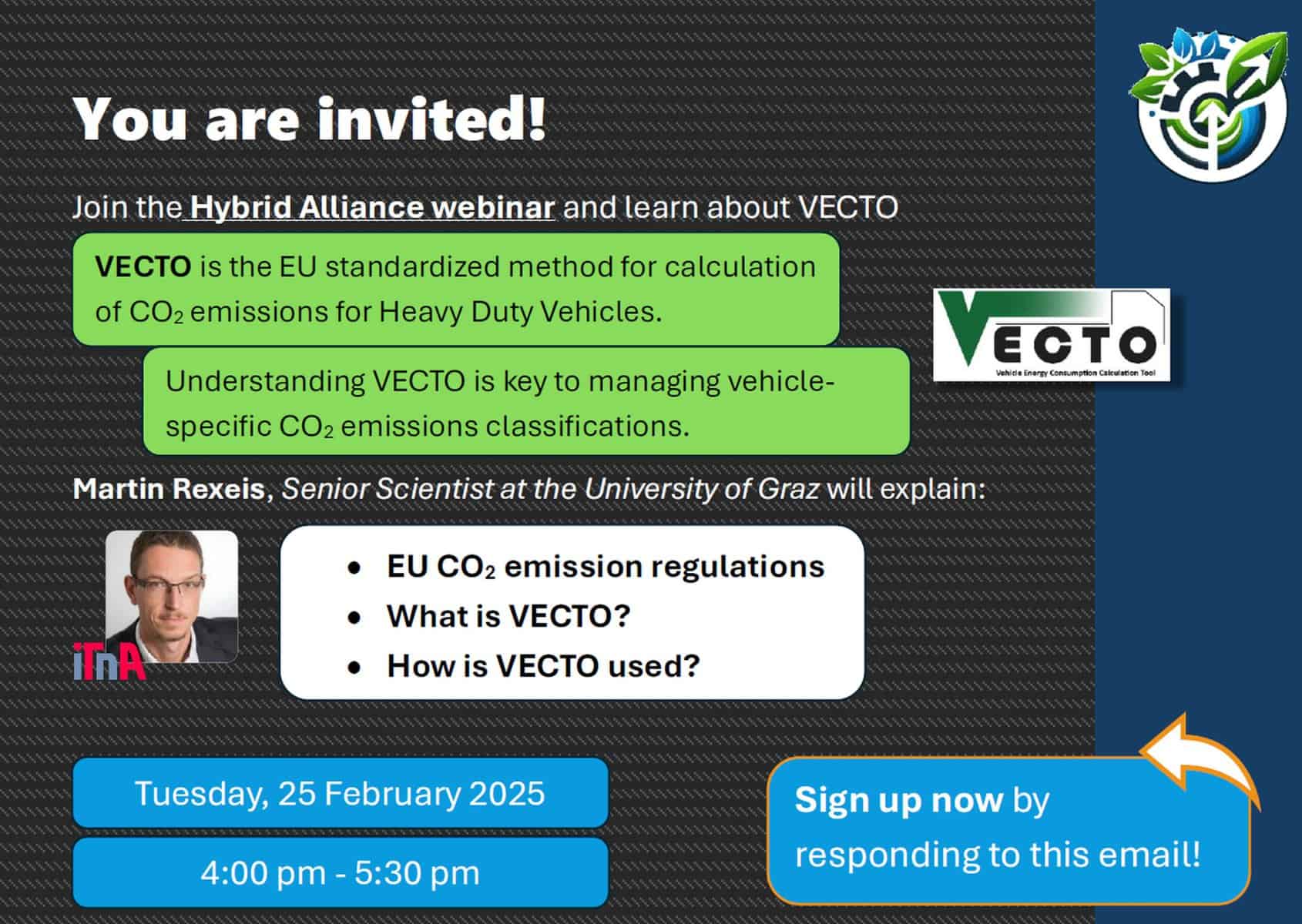 Hybrid Alliance webinar on VECTO emissions tool.